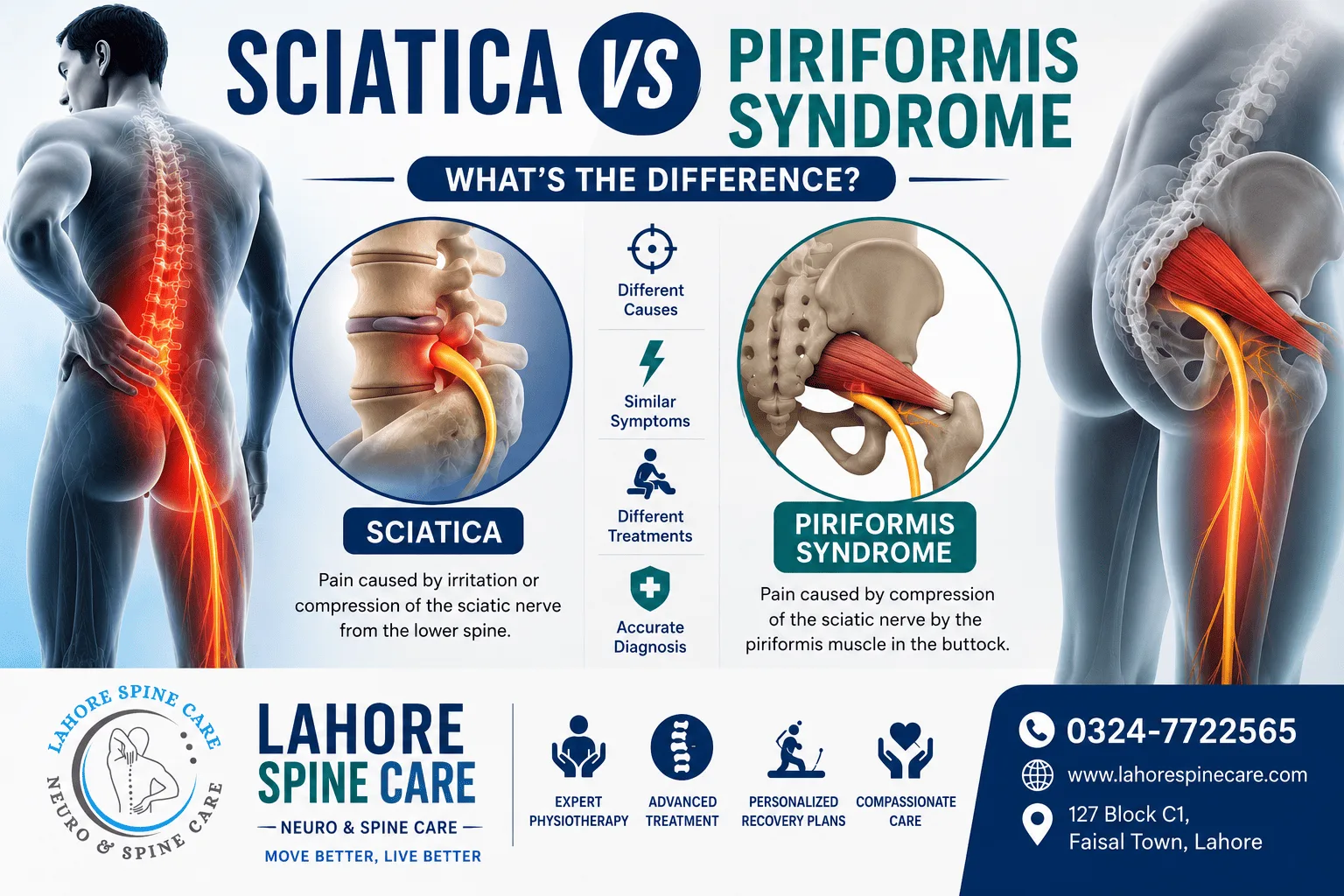 Sciatica vs Piriformis Syndrome