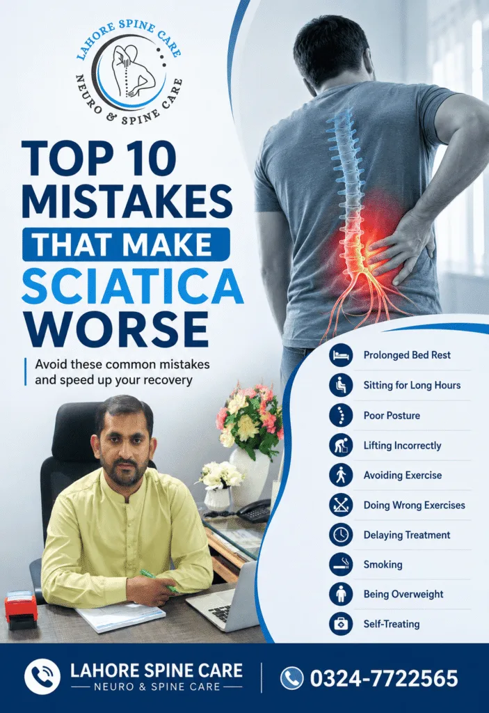 Top 10 Mistakes That Make Sciatica Worse