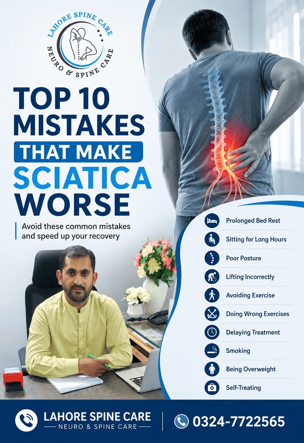 Top 10 Mistakes That Make Sciatica Worse