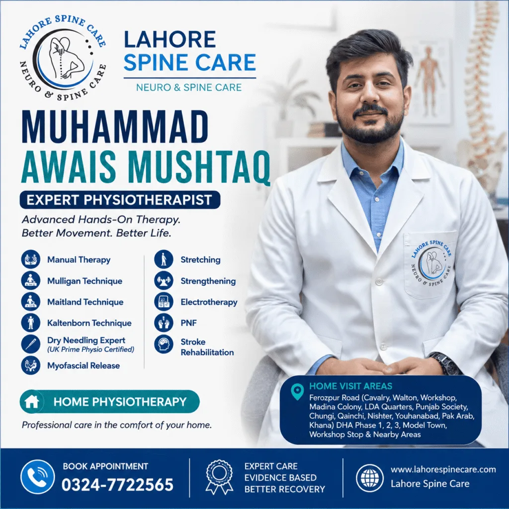 Dr Awais Mushtaq | an expert Physiotherapist in Lahore. 1 Dr Awais Mushtaq | an expert Physiotherapist in Lahore.