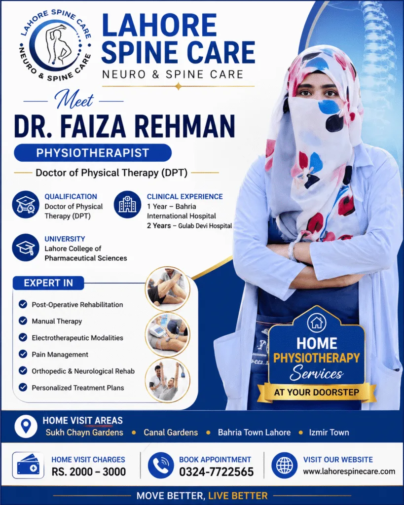 Dr. Faiza Rehman Physiotherapist in Sukh Chayn Gardens lahore