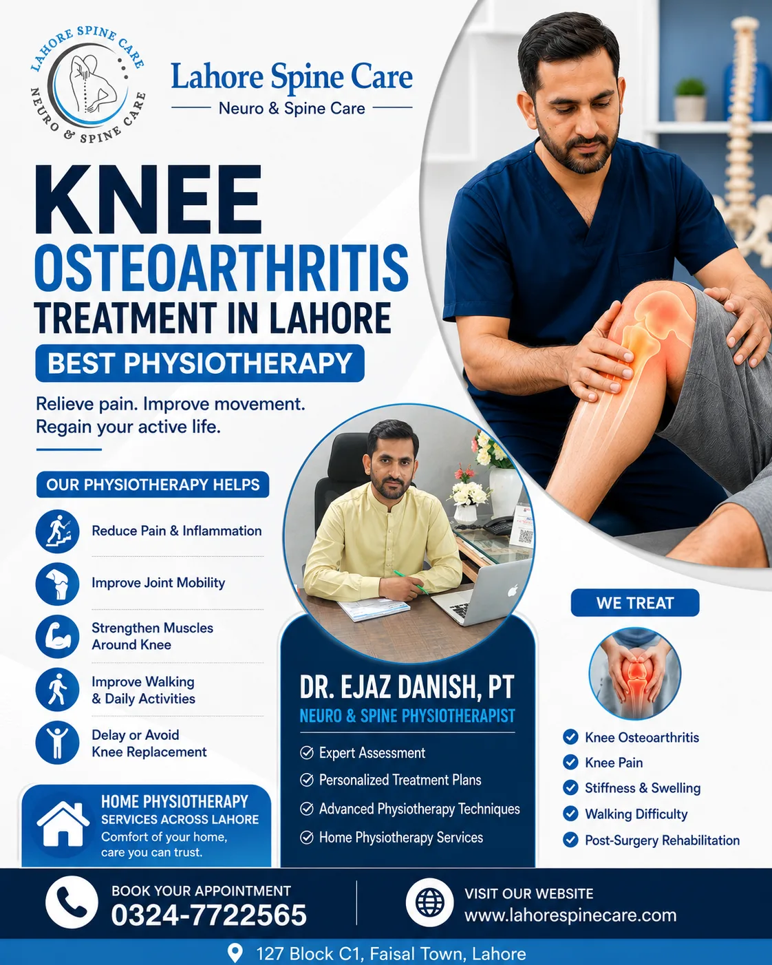 Knee Osteoarthritis Treatment in Lahore | Best Physiotherapy in Lahore