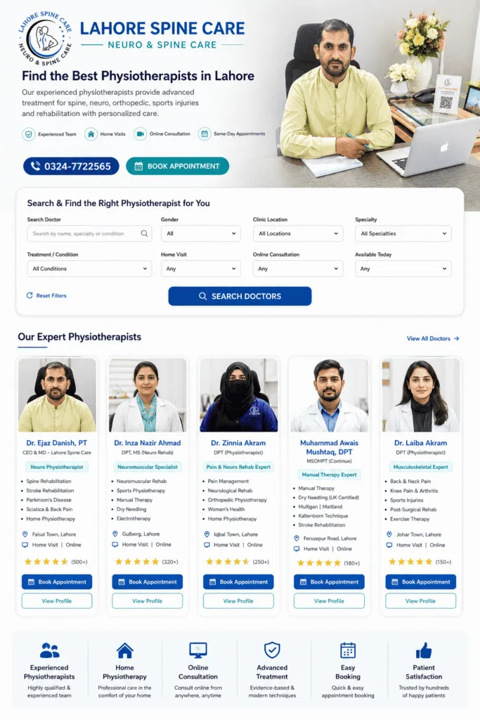 The Best Physiotherapist in Lahore | Dr Ejaz Danish Neuro PT 1 The Best Physiotherapist in Lahore
