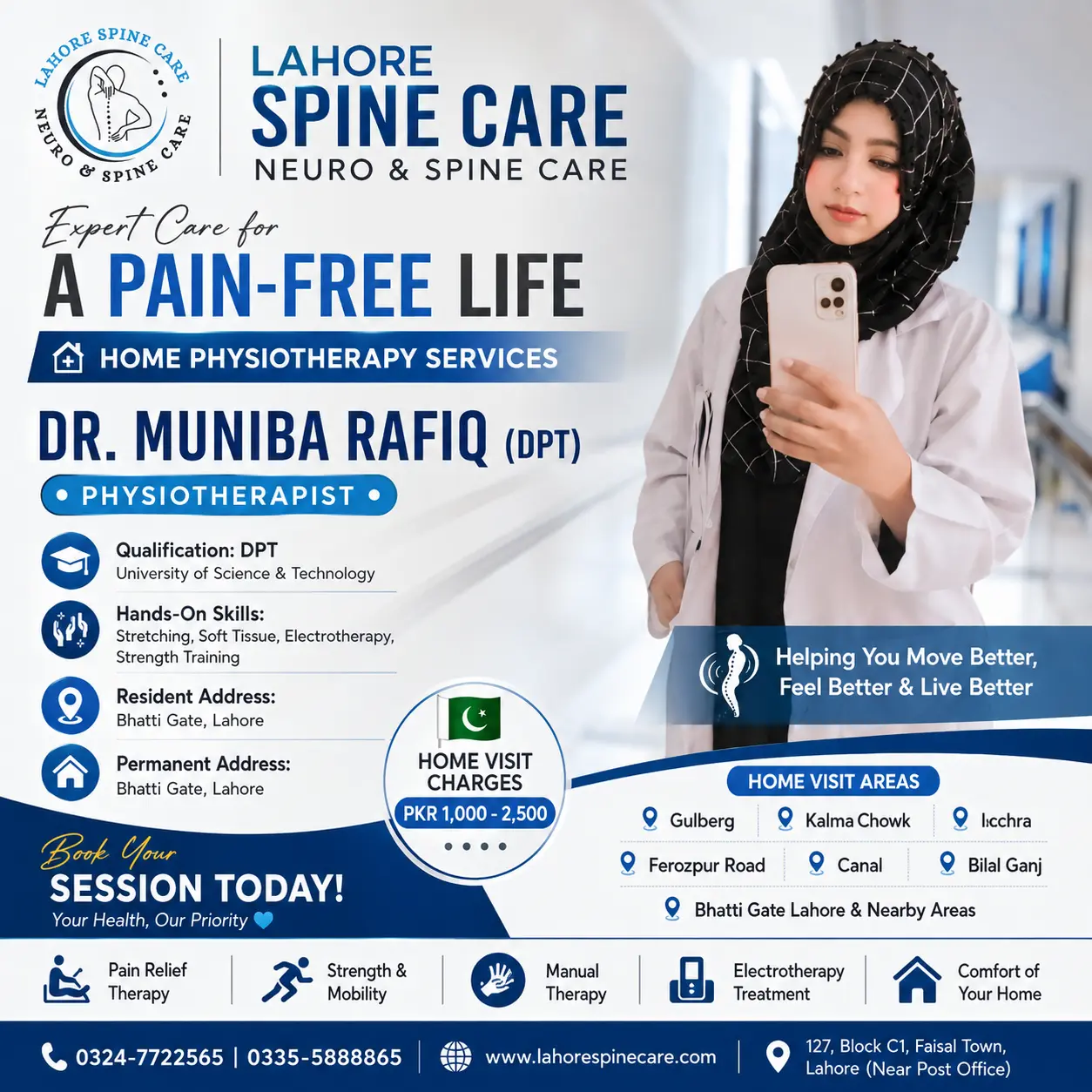 Dr. Muniba Rafiq – Affordable Physiotherapist in Lahore 2 Dr. Muniba Rafiq – Affordable Physiotherapist in Lahore