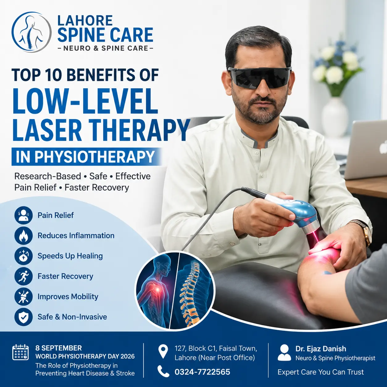 Top 10 Benefits of Low-Level Laser Therapy in Physiotherapy